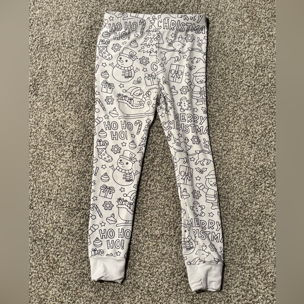 Caden Lane Gray and Black Holiday Outline Leggings